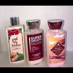 Bath & Bodyworks lotion variety set
